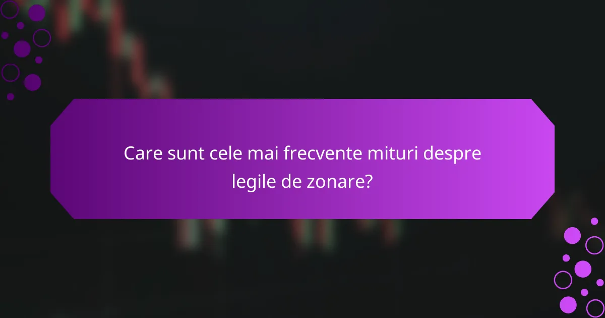 Care sunt cele mai frecvente mituri despre legile de zonare?