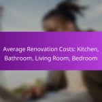 Costuri medii de renovare: Bucătărie, Baie, Living, Dormitor