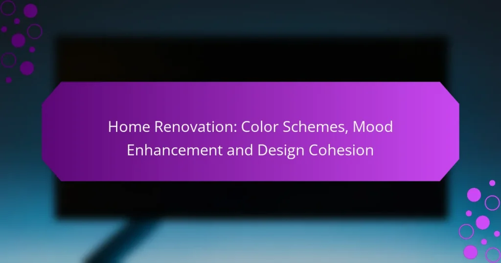 Renovarea Casei: Scheme de Culori, Îmbunătățirea Stării de Spirit și Coeziunea Designului