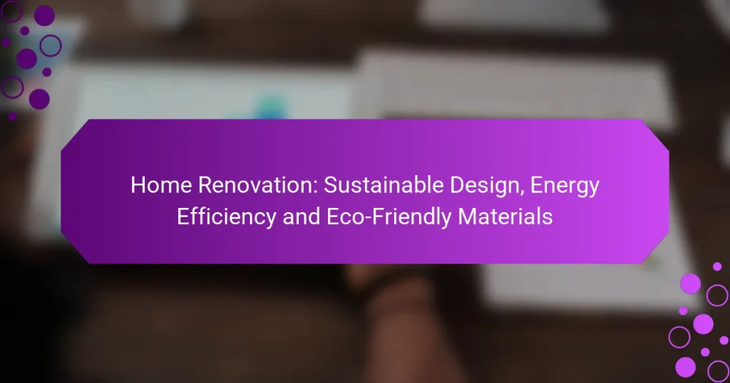 Renovare Locuință: Design Durabil, Eficiență Energetică și Materiale Eco-Prietenese