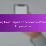 Legislația privind Zonarea: Impactul asupra Planurilor de Renovare și Utilizării Proprietății